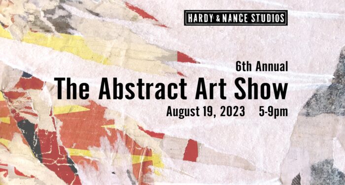 banner for abstract art show