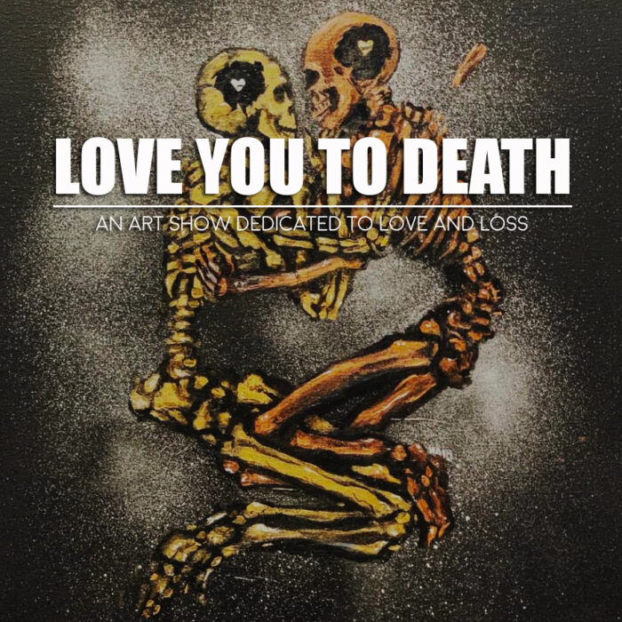 two skeletons embracing